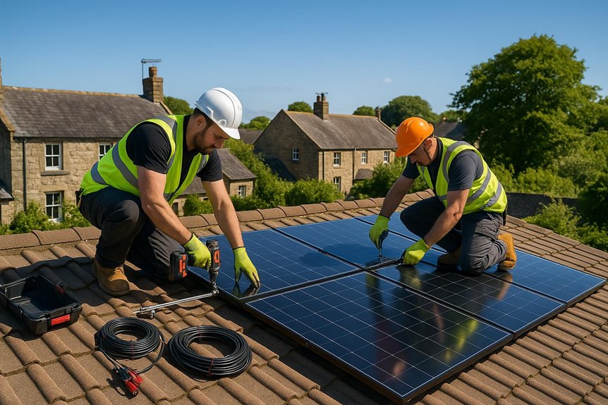 alnwick solar panel installation