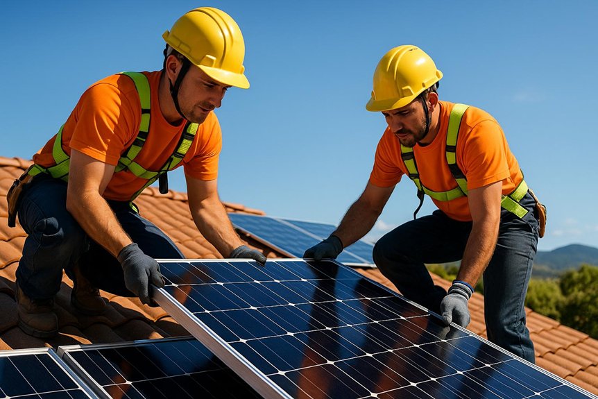amble solar panel installers