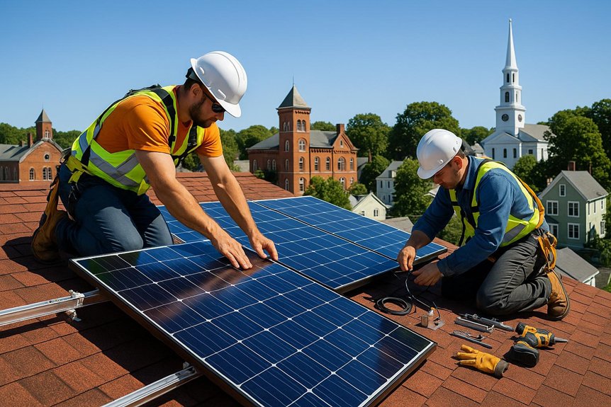 amesbury solar panel installation