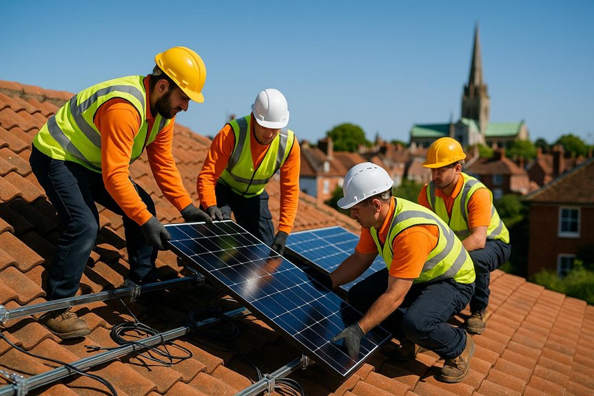 chichester solar panel installation