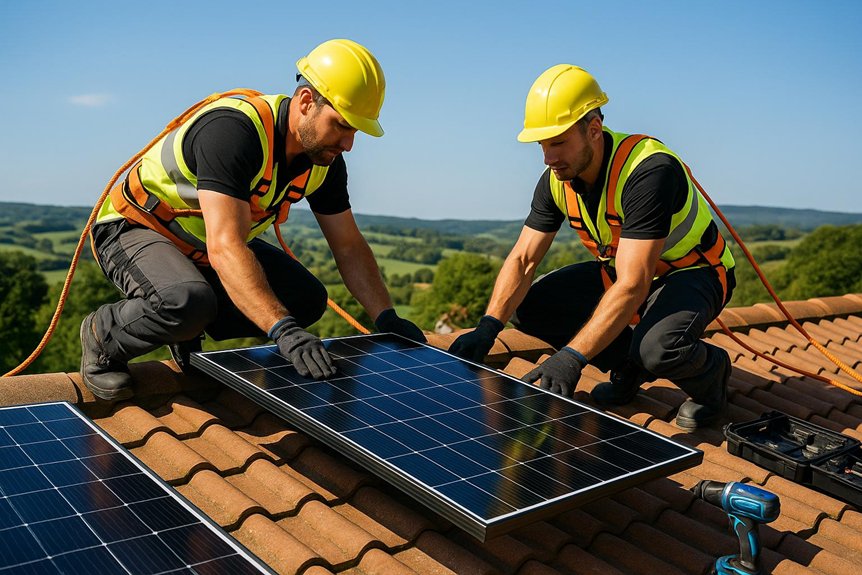 crowborough solar panel installation