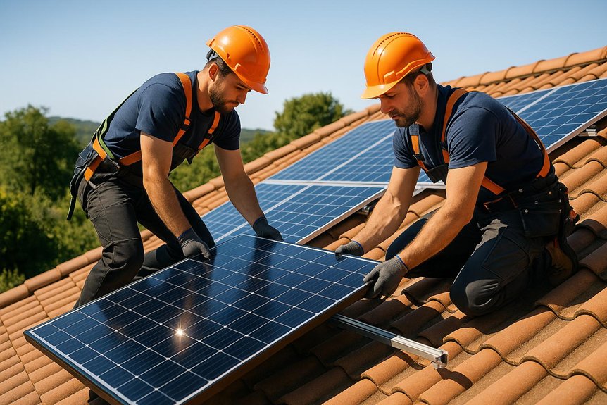 darlington solar panel installation