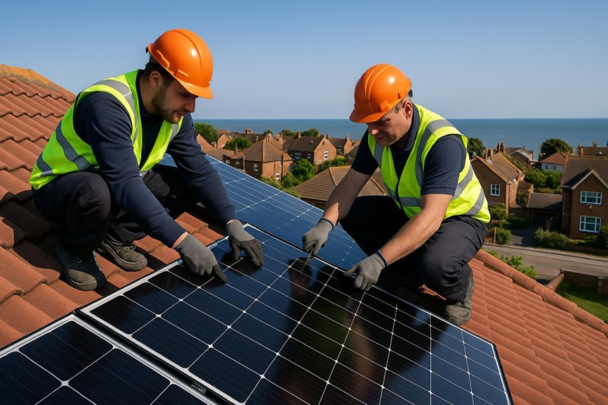 felixstowe solar panel installation