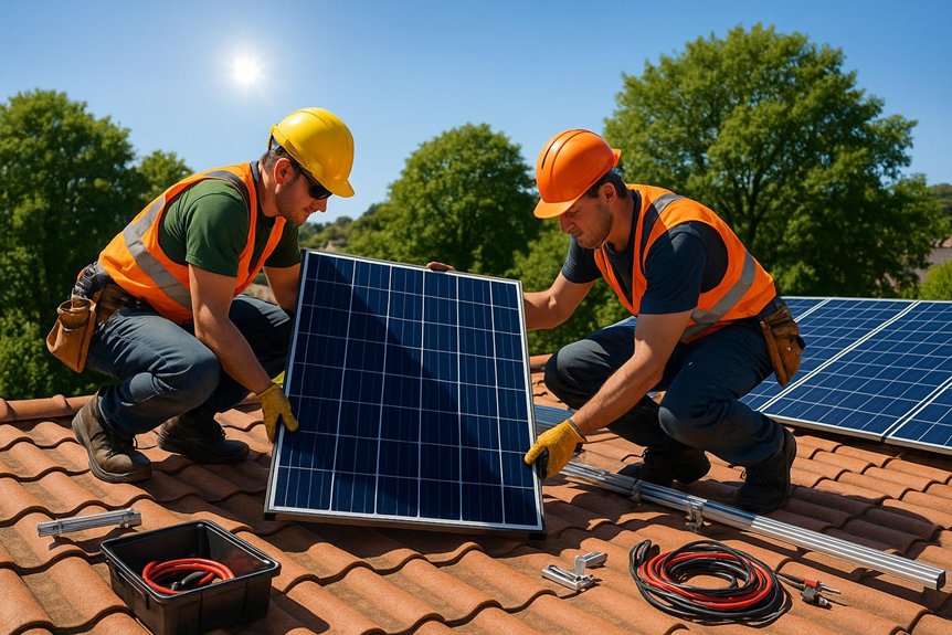 halstead solar panel installation