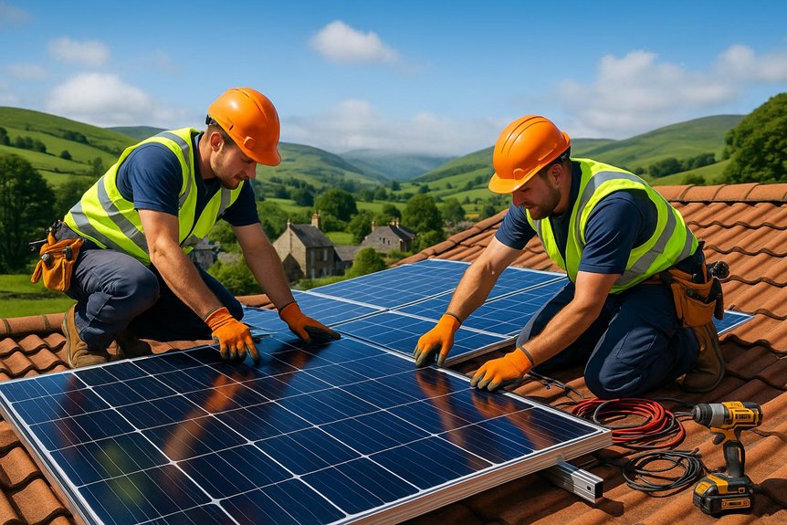 hawick solar panel installation