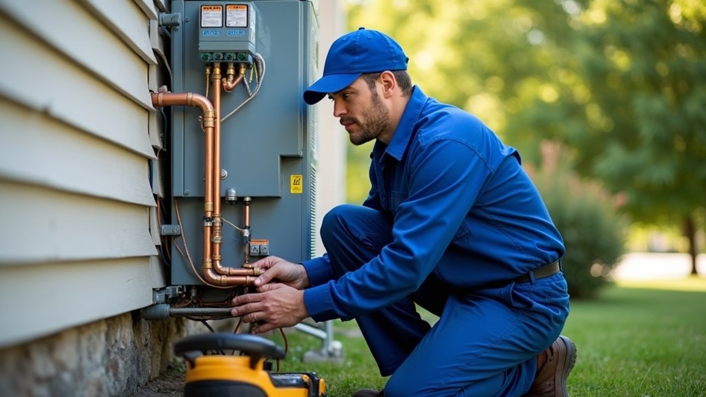 electrician can install heat pump