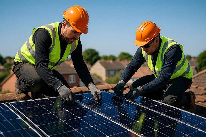 leigh solar panel installation