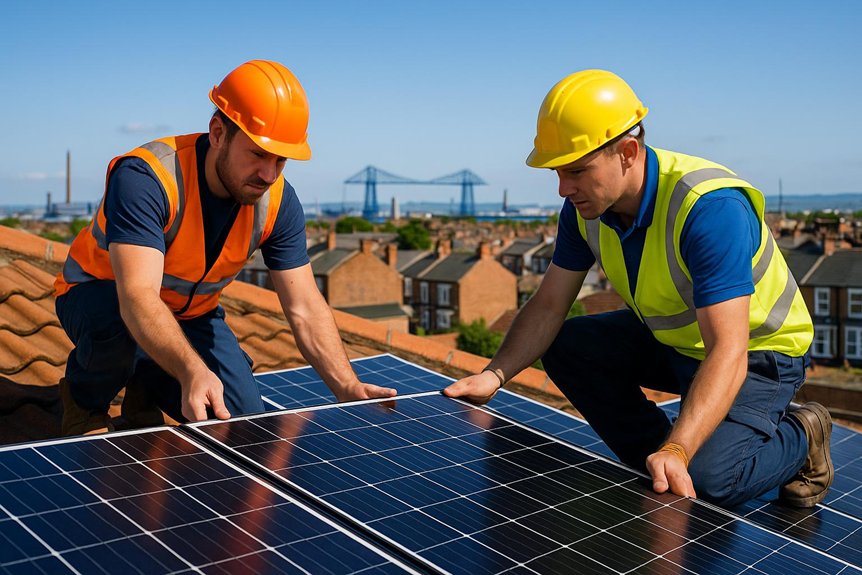 middlesbrough solar panel installation