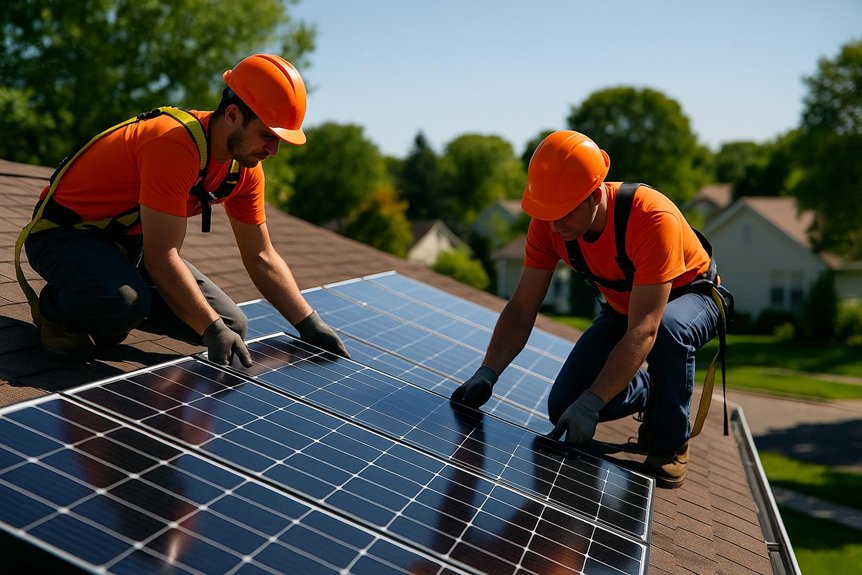 ramsey solar panel installation