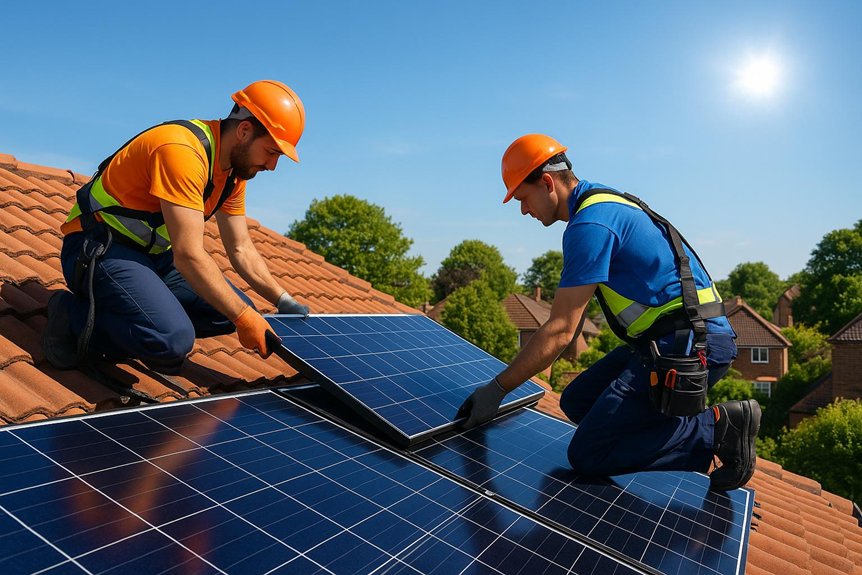 rayleigh solar panel installation