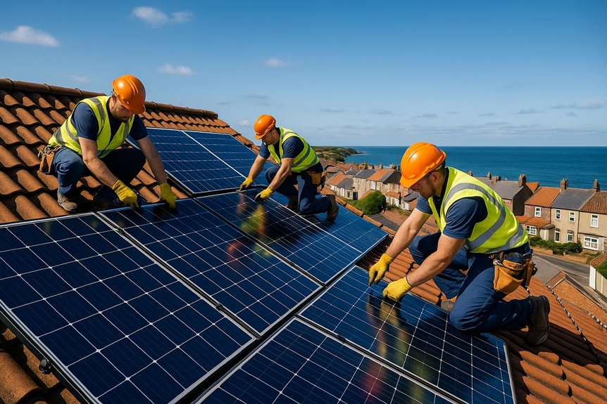 seaham solar panel installation