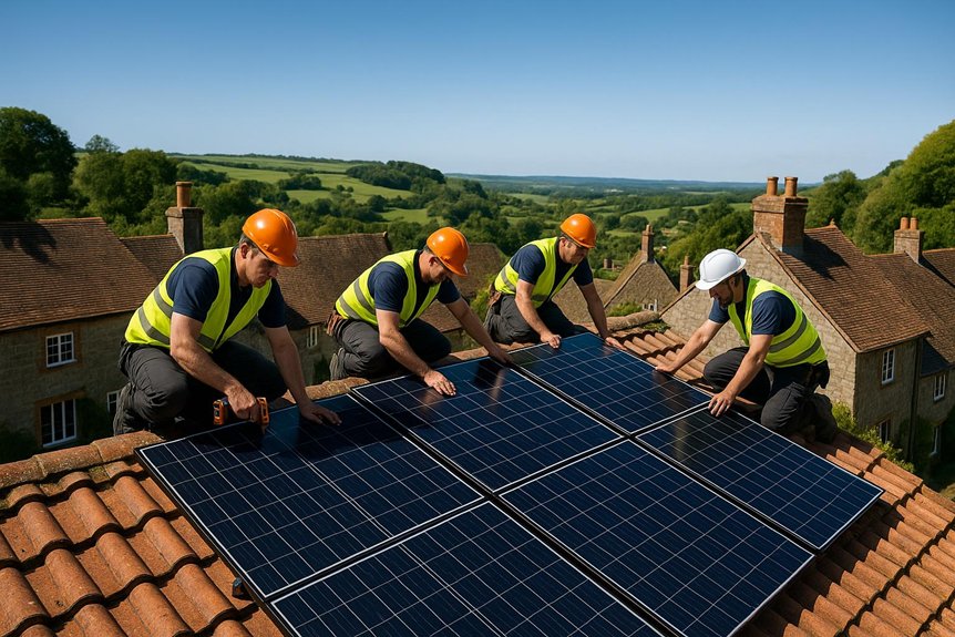 shaftesbury solar panel installation