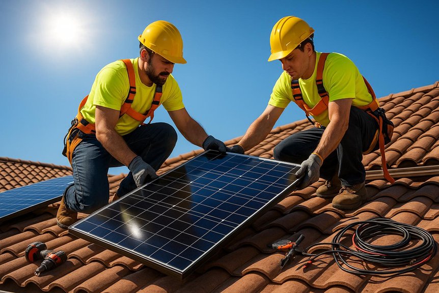stanley solar panel installation