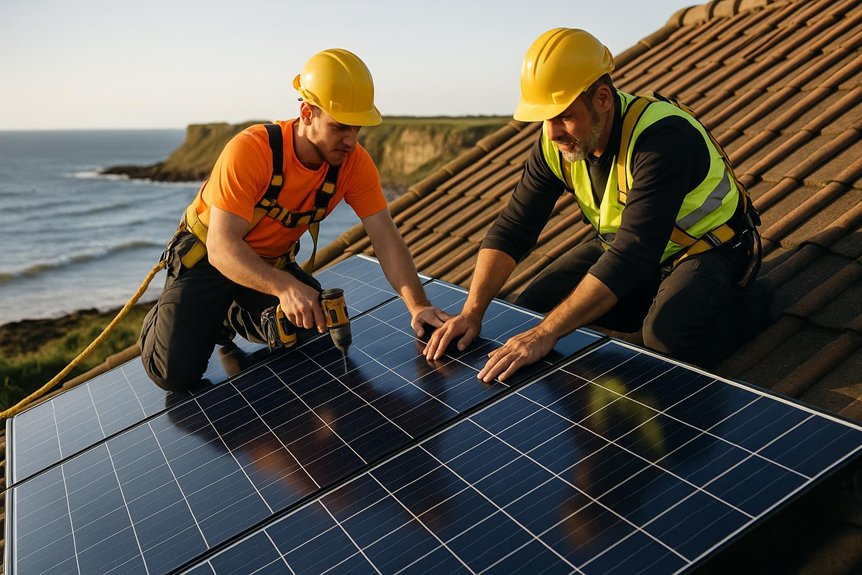 tynemouth solar panel installation