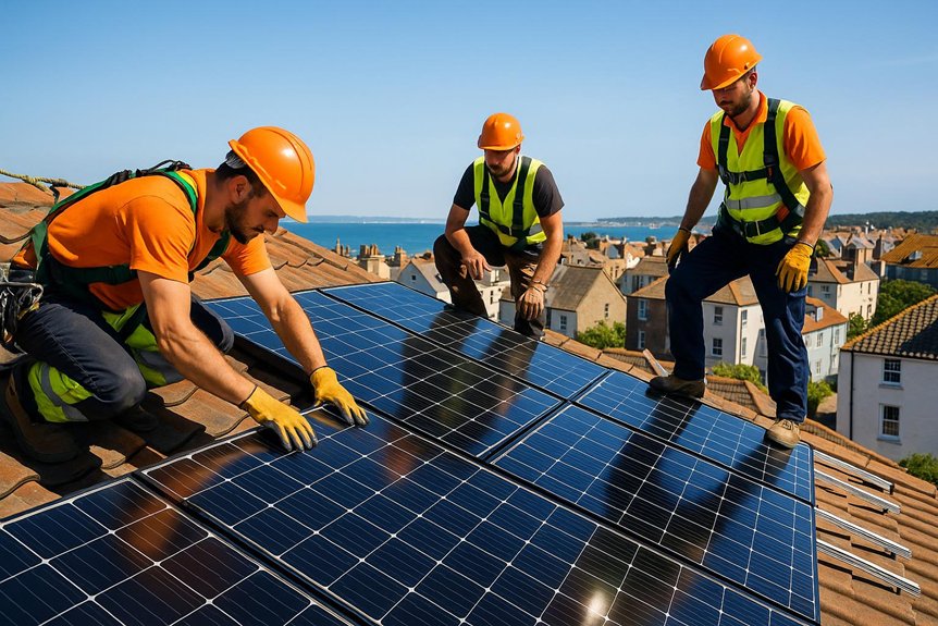 weymouth solar panel installation