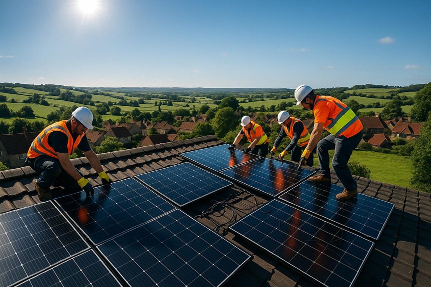 wincanton solar panel installation